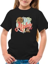 Aloha Tropical Coconut Icon Trendy Graphic T-shirt