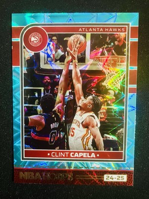 2024-25 Panini NBA Hoops - CLINT CAPELA Teal Explosion #40 ATLANTA HAWKS  