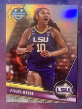 Angel Reese Image Variation Refractor 2023-24 Bowman U Chrome #49 LSU Tigers SP
