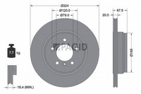 2X Bremsscheibe Pagid 54231NC FüR BMW 7Er E65 E66 E67 730 735