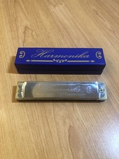 Harmonica Vintage 13 cm avec Boîte d'Origine Instrument de Musique