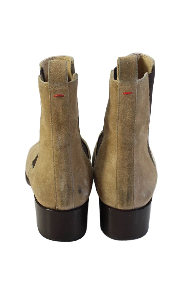 Aeyde Womens Suede Leather Pointed Toe Ankle Boots Shoes Brown Size 9 - Image 3 of 4