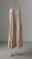 Reformation Dress Womens Size 4 Crimini Beige Floral Slit Strappy Midi Clean