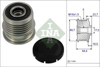 Generatorfreilauf FÜR MERCEDES-BENZ A-KLASSE (W168) - Schaeffler INA 535 0011 10