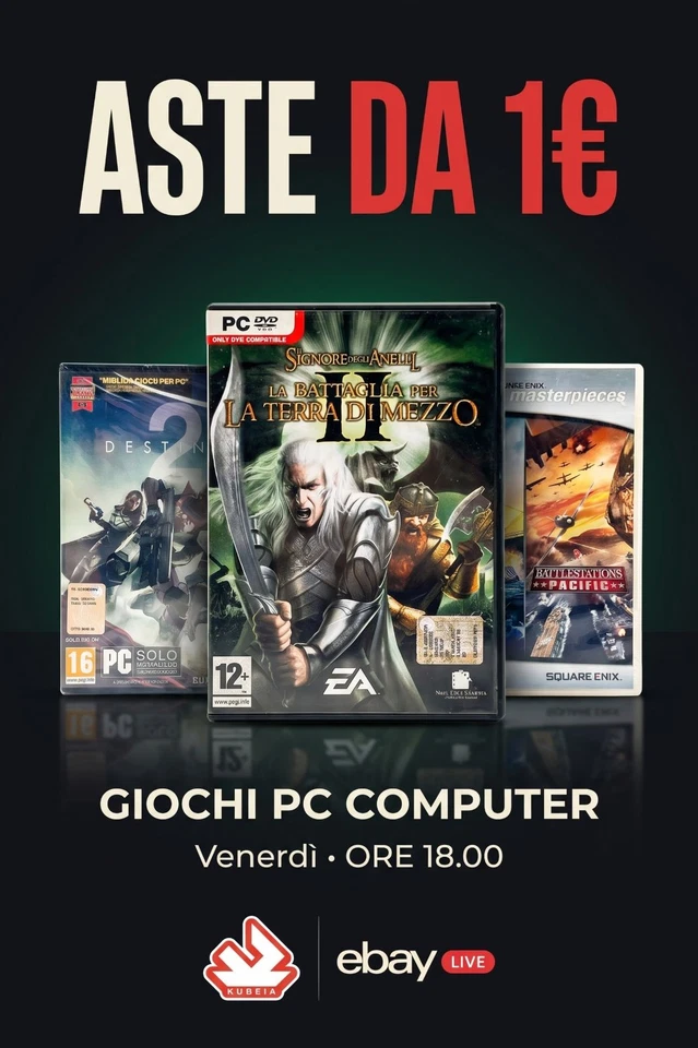 Aste da 0,01€ GIOCHI PC COMPUTER Originali