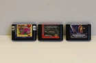 Sega Genesis Vintage Video Games Bulk Lot of 3 Different Games Untested