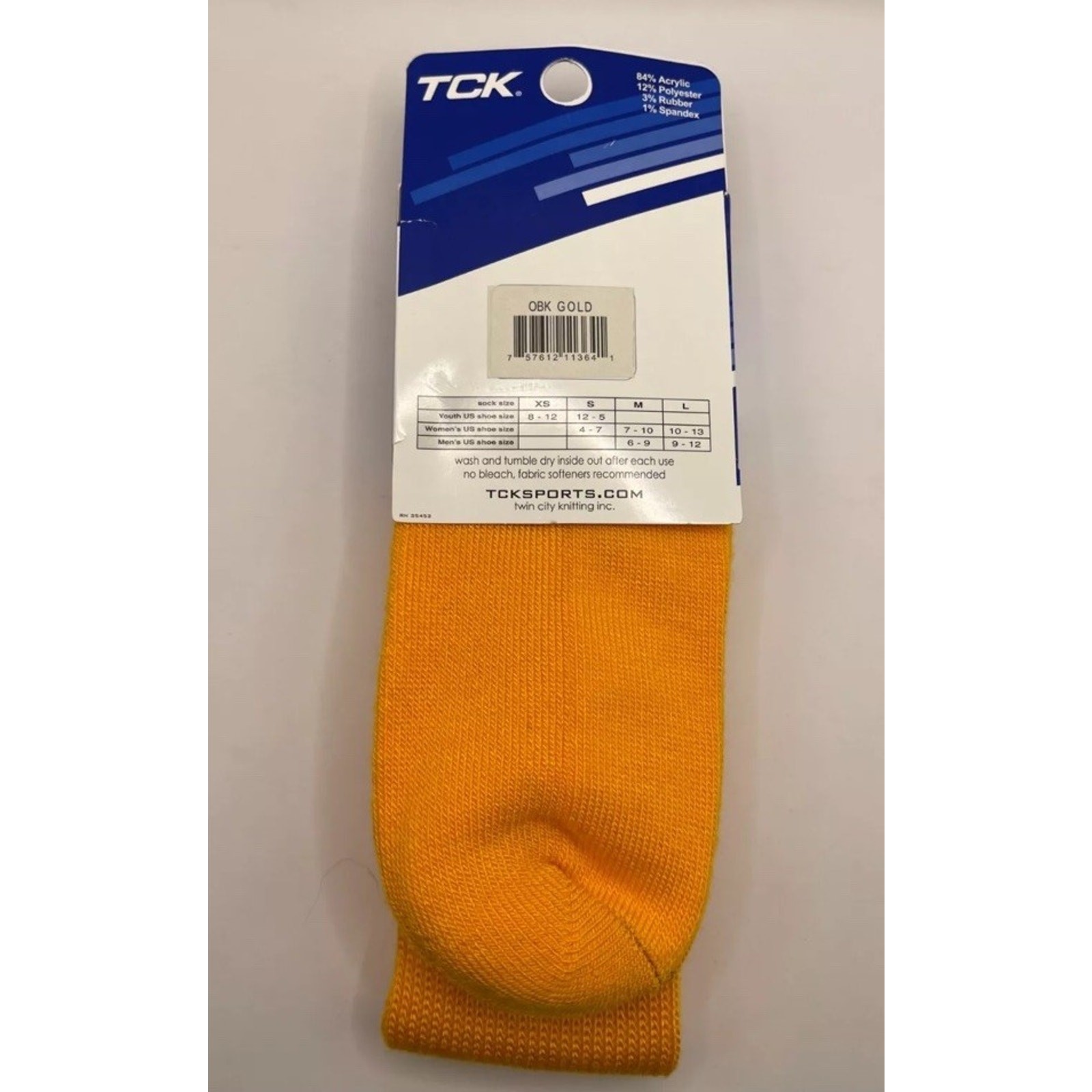 TCK Multisport Yellow Socks Sz Large - New Womens Size 10-13 Mens Size 9-12