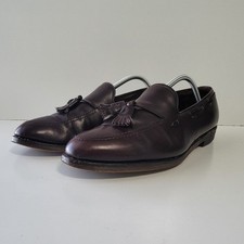 Mens Brown Allen Edmonds Grayson Tassel Dress Loafers Size 11 C