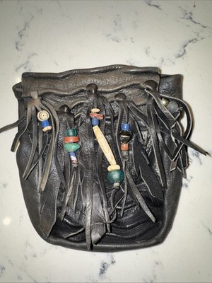 American Indian Handmade Dear Skin Waist Bag Pocket Belt Pouch Pack Tool Unisex
