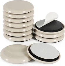 Furniture Sliders, 12Pcs Furniture Movers 2 Inch Moving Pads Self Adhesive Glide