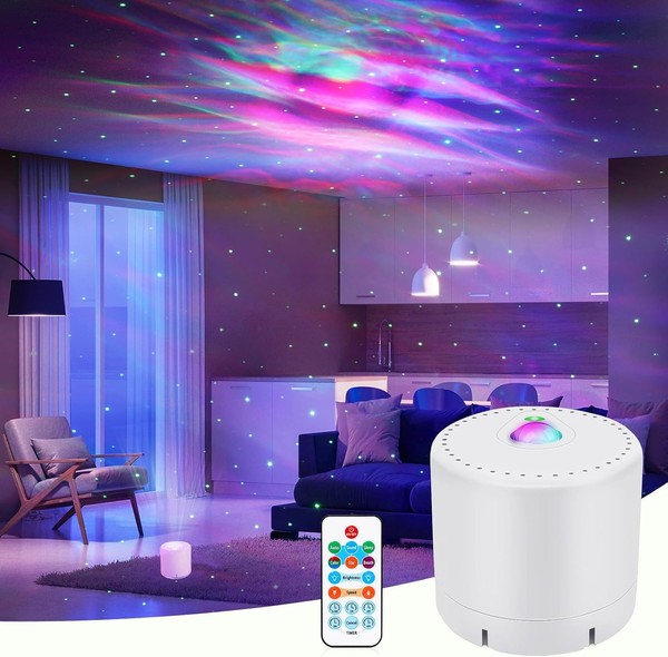 Sternenprojektor LED Sternenhimmel Projektor Mit Fernbedienung Timer-image