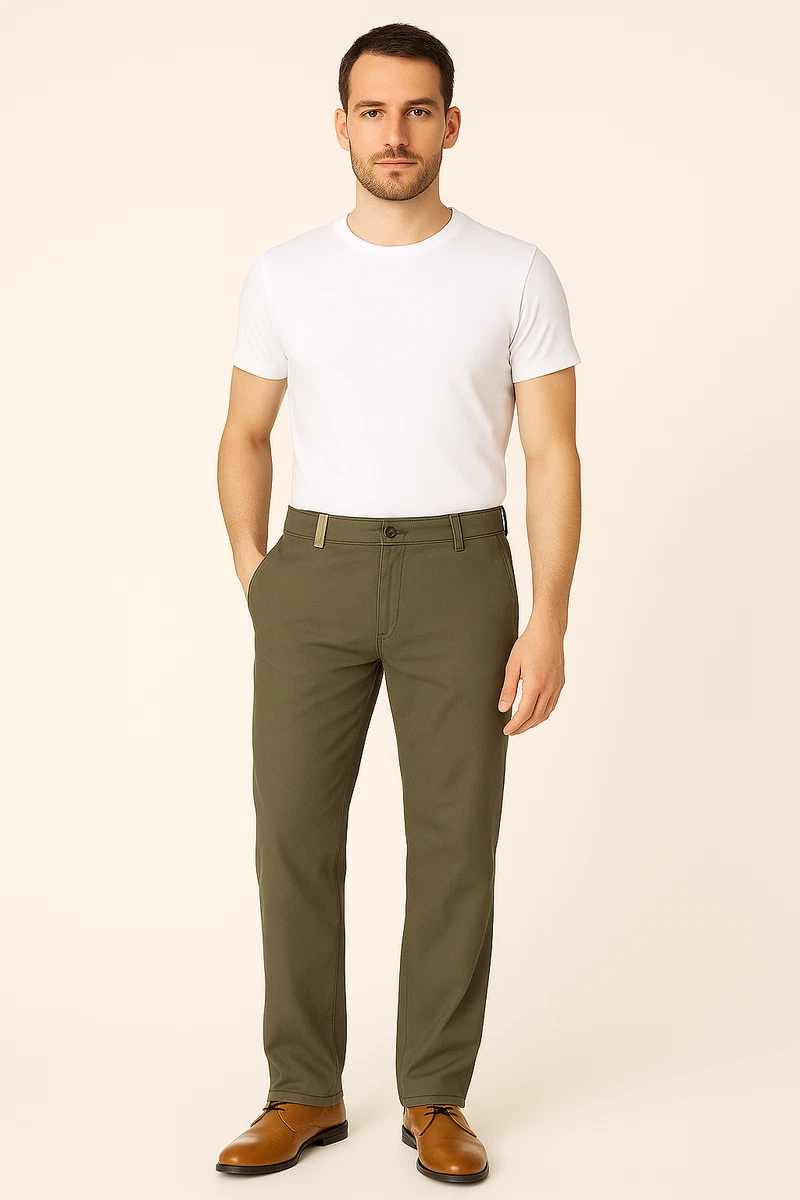 SEA BARRIER Pantaloni Uomo Eleganti Slim Fit Elasticizzati Tasca