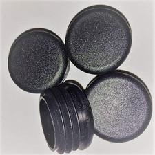 1 1/8" Black Plastic Plugs for round Tubing Package of 4 by Caplugs