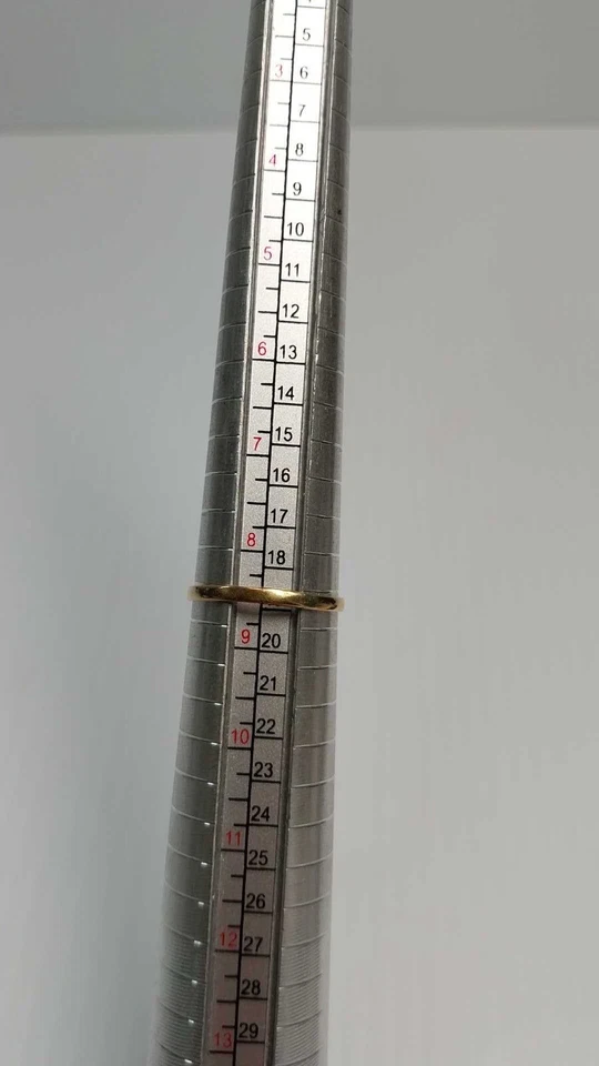 Anillo vintage de siete piedras de perlas genuinas de oro amarillo macizo de 14K talla 8,5 Foto 3 de 4