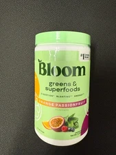 Bloom Greens & Superfoods ORANGE PASSIONFRUIT  25 servings EXP 2027, 100% Real