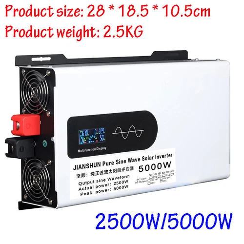 5000W 6000W 8000W 12000W Pure Sine Wave Inverter 12V 24V 48V 60V 72V - 240V 50Hz - Picture 6 of 31