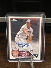 Evan Lee RC 2023 Topps Chrome Update Base ON CARD!! Auto Nationals