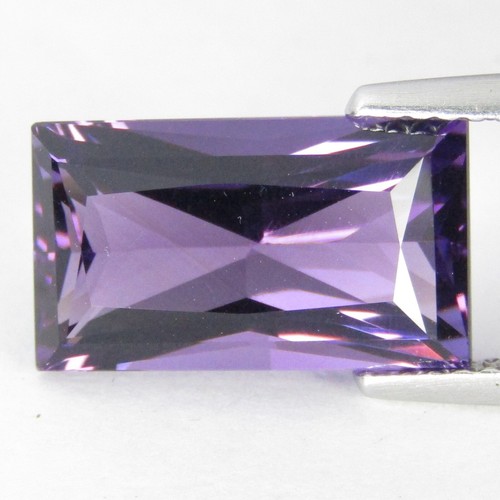 5.39Cts Mesmerizing Natural Purple Amethyst Radiant Cut Loose Gemstone Ref-VDO - Picture 5 of 6