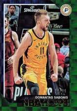Domantas Sabonis Green NBA Hoops 2018-19 Basketball Card #212 /99
