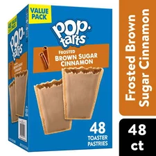 Pop-Tarts Frosted Brown Sugar Cinnamon Instant Breakfast Toaster Pastries 81.2Oz