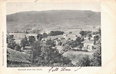 Burnsall Craven North Yorkshire ~ Grimshawes Oben Wharfedale Serie Postkarte