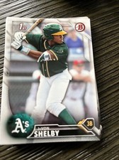 2016 Bowman Draft BD-21 JaVon Shelby Oakland Athletics 1st Bowman Paper