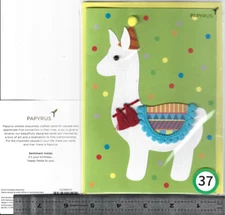 ( U ) - 1 BIRTHDAY    PAPYRUS. BURGOYNE & HALLMARK  Card with Matching  Envelope