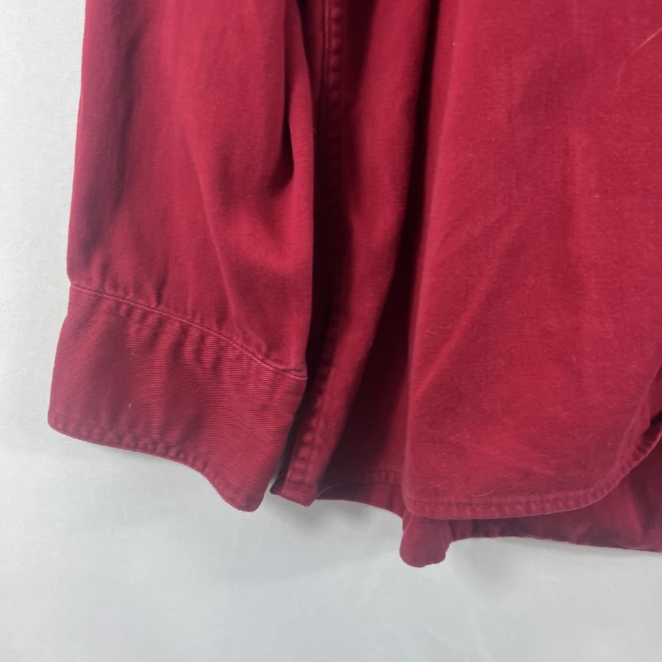 Trader Bay Vintage Men's Red Long Sleeve Button Up Casual Collared Shirt Size XL - Image 2 of 4