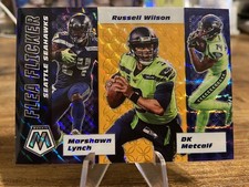 2020 Mosaic Flea Flicker Russel Wilson/Lynch/Metcalf-Orange Fluorescent SSP10/25