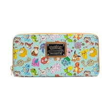 LOUNGEFLY POKEMON TEAL MINI WALLET new with tags