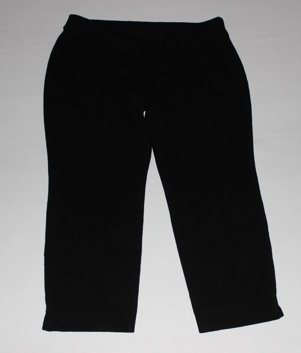 Pantalon femme SUSAN GRAVER Every Day Supreme noir tricot jambes fines taille L Large