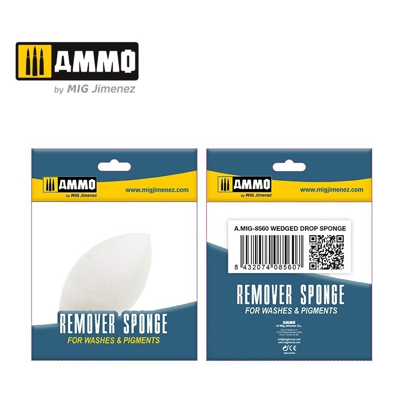 Ammo By Mig Jimenez Wedged Drop Remover Sponge For Washes & Pigments A.MIG-8560