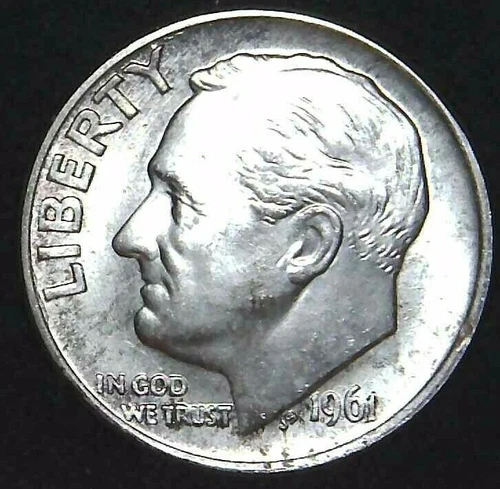 1961-P 10C Roosevelt Dime BU 90% Silver 21olc0815