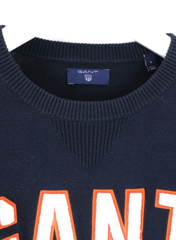 Gant Pullover Herren Klein Tight-Knit Frottee Patch Logo Rundhals - Bild 4 von 4