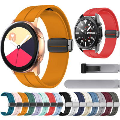 Silikon Sport Uhrenarmband 16/18/19/20/21/22/23mm Magnetic Gummi Armband Ersatz