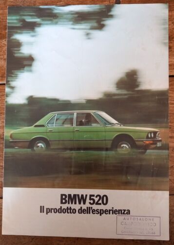 Depliant. BMW 520. Il Prodotto Dell' Esperienza 1972. - Afbeelding 1 van 2