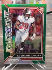 2020 Prizm Keshawn Vaughn Green Emergent Rookie RC #16
