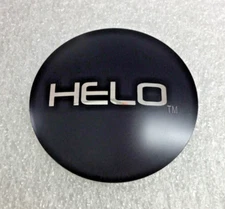 (1) HELO Wheel Rim Center Cap Convex Emblem Sticker Decal 3 1/4” 84mm