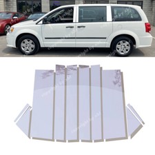 Us For Dodge Grand Caravan 2008-2015 Pillar Posts 10pcs Door Trim Cover Chrome