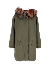 Yves Salomon Womens Coat Green Other Fibres Size Fr 46 Msrp £1430