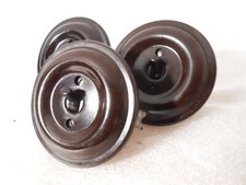 Bakelit Schalter Licht Kipp Lichtschalter Schalter schwarz alt rund Steckdose SK