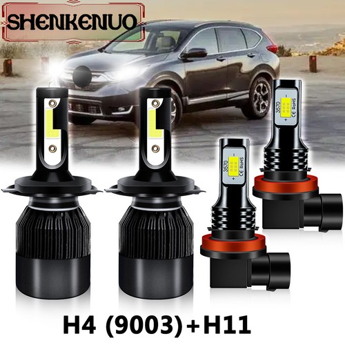 Faros antiniebla LED de haz alto/bajo para Honda CRV CR-V 2007-2014 - 4 piezas - Imagen 1 de 11