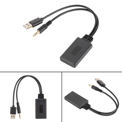 Car CD Audio Bluetooth 5.0 Receiver USB 3.5mm Jack Adapter For Car AUX Speaker