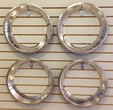 15 2.5 Deep Stainless Steel Beauty Trim Ring Set Of 4 Fits 15x7 Rally Wheels