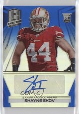 2014 Panini Spectra Rookie Auto Blue Prizm 24/49 Shayne Skov #290 Auto 0af