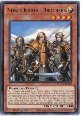 Yugioh - Noble Knight Brothers MAGO-EN083 1st Edition - Maximum Gold