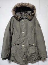 Cappotto invernale premaman donna Mom2Mom Svezia.Cappuccio pelliccia sintetica. Petto 42" taglia grande