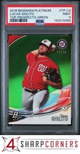 2016 BOWMAN PLATINUM TOP PROSPECTS GREEN #TP-LG LUCAS GIOLITO RC /99 POP 1 PSA 9
