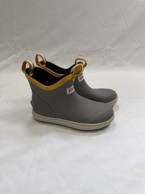 XTRATUF Grey Ankle Deck Boots Waterproof  Kids Size 12