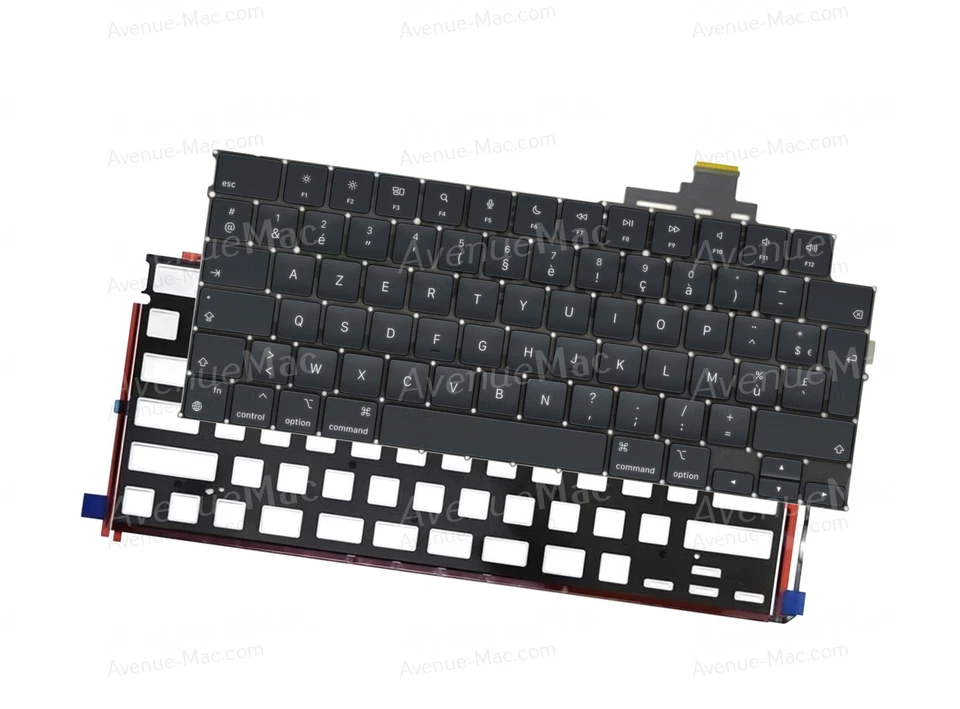 AVENUEMAC.FR ©  CLAVIER FRANÇAIS AZERTY FR RÉTROÉCLAIRAGE MACBOOK AIR 13" 15" A2681 A2941